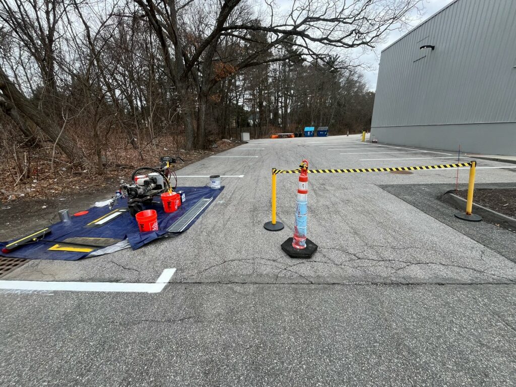 Parking Lot Striping in Norwood, Massachusetts
