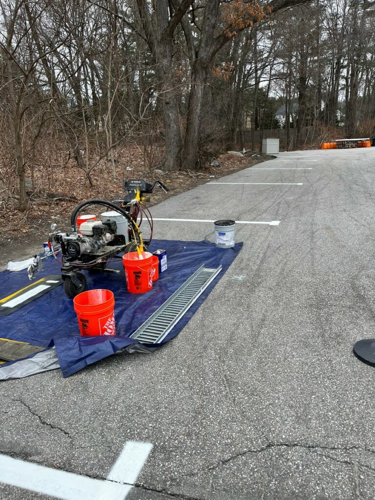 Parking Lot Striping in Norwood, Massachusetts