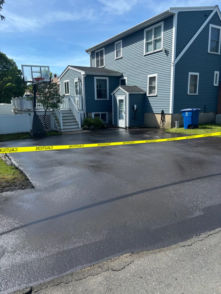 Residential Driveway Sealcoating in Reading, MA - After