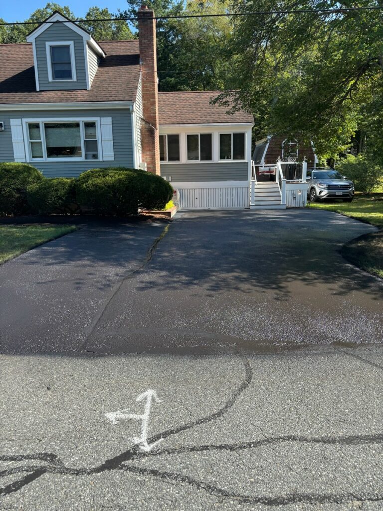 Crack Repair & Cold Tar Sealing in Billerica Massachusetts